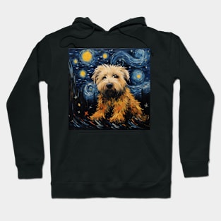 Puli puppy Painted in The Starry Night style Hoodie